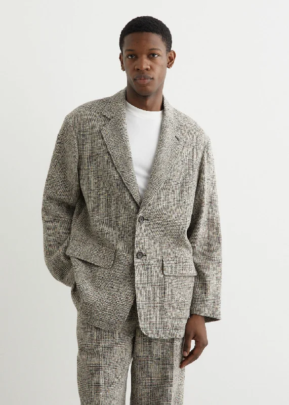 Easy Pants Drape Nep Tweed Jacket
