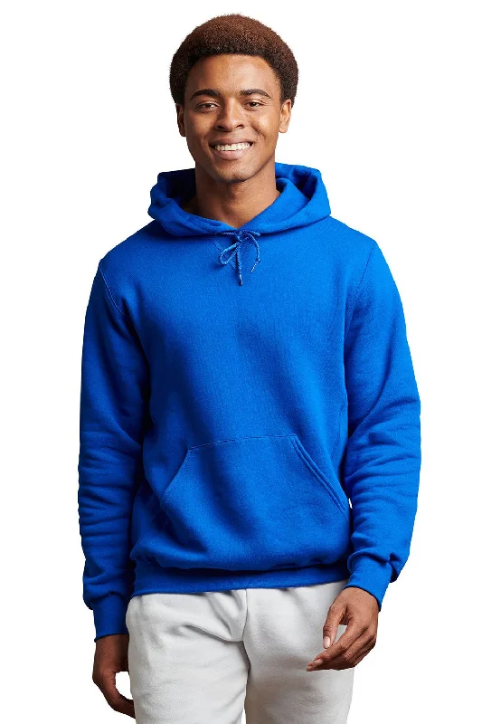 Effortless Comfort Russell Athletic Mens Dri-Power Moisture Wicking Hooded Sweatshirt Hoodie w/ Pouch Pocket - Royal Blue Effortless Comfort Russell Athletic Mens Dri-Power Moisture Wicking Hooded Sweatshirt Hoodie w/ Pouch Pocket - Royal Blue