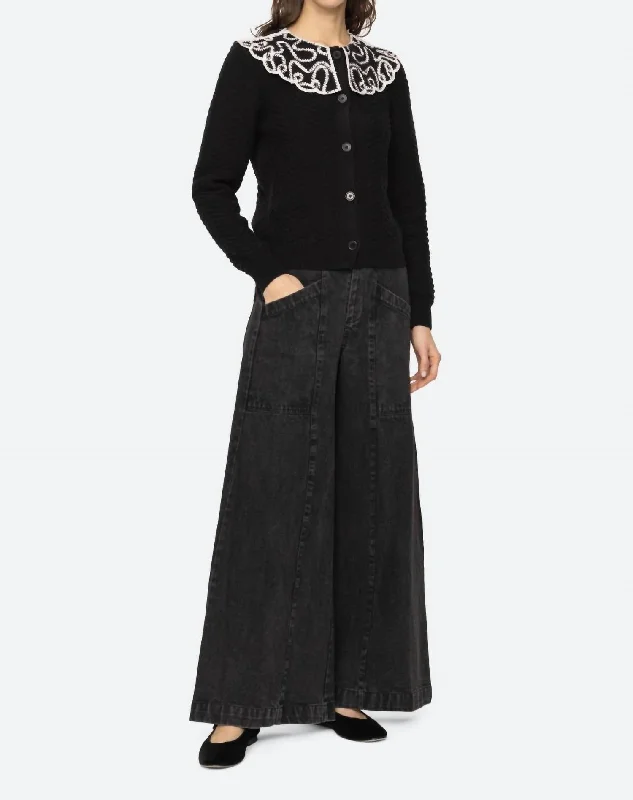 Everyday Apparel Alice Cardigan In Black