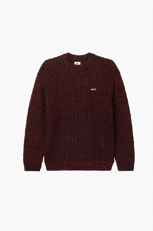 Smart Casual Wear Men's Anthony Sweater In Zinfandel Multi