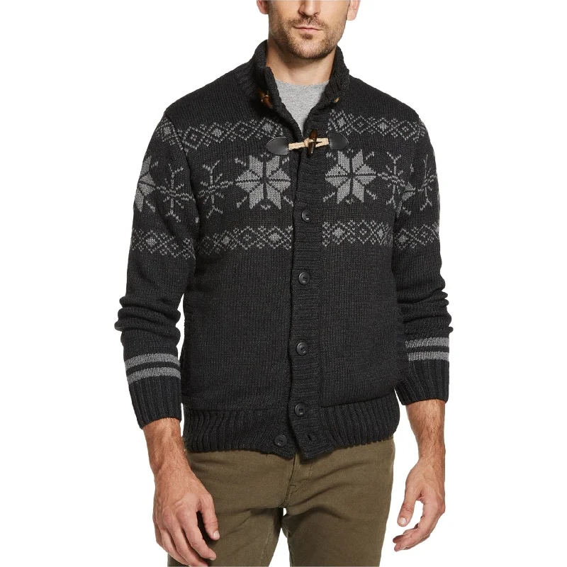 Modern Casuals Weatherproof Mens Fair Isle Jacket, Grey, Medium