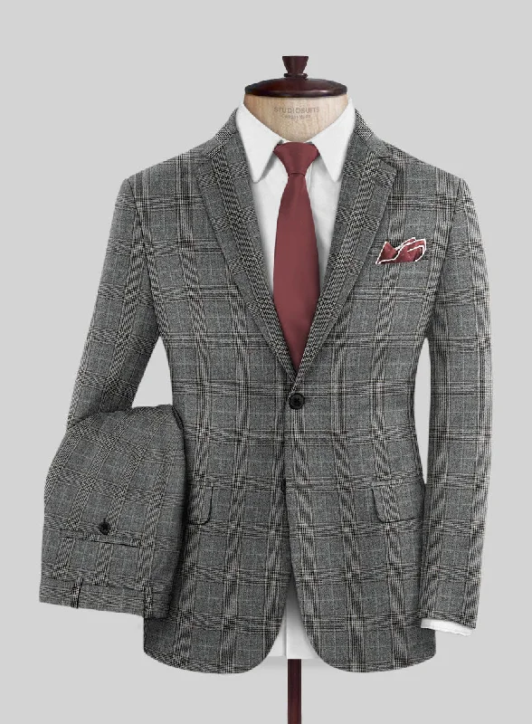 Street-Friendly Wear Caccioppoli Xofia Brown Wool Suit
