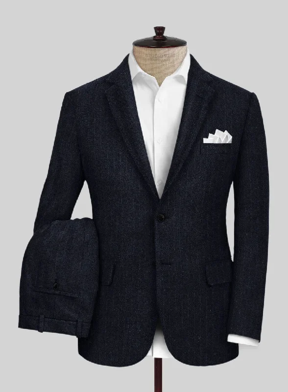 Smart Hoodies Sartori Ariadna Blue Stripe Soft Tweed Suit