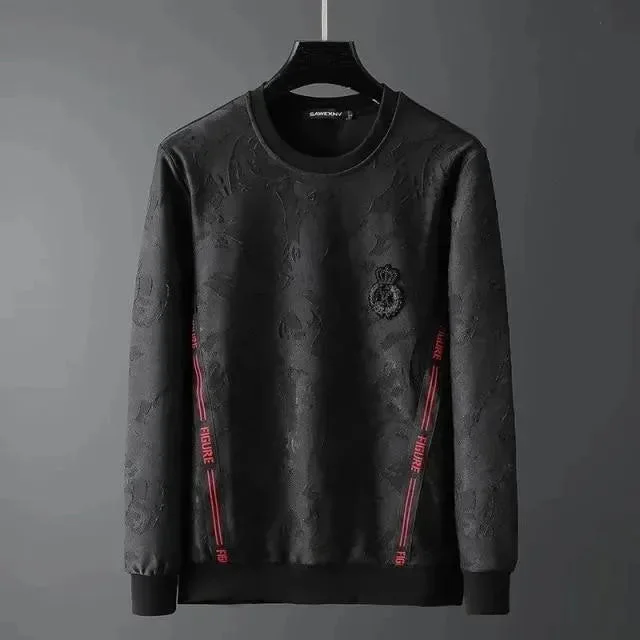 Smart Outfits Crown Print Men Sweatshirt