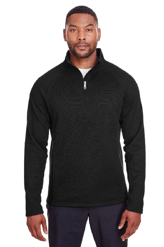 Trendy Apparel Spyder Mens Constant 1/4 Zip Sweater - Black
