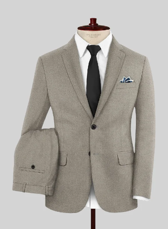 Everyday Jackets Italian Turna Light Brown Flannel Suit