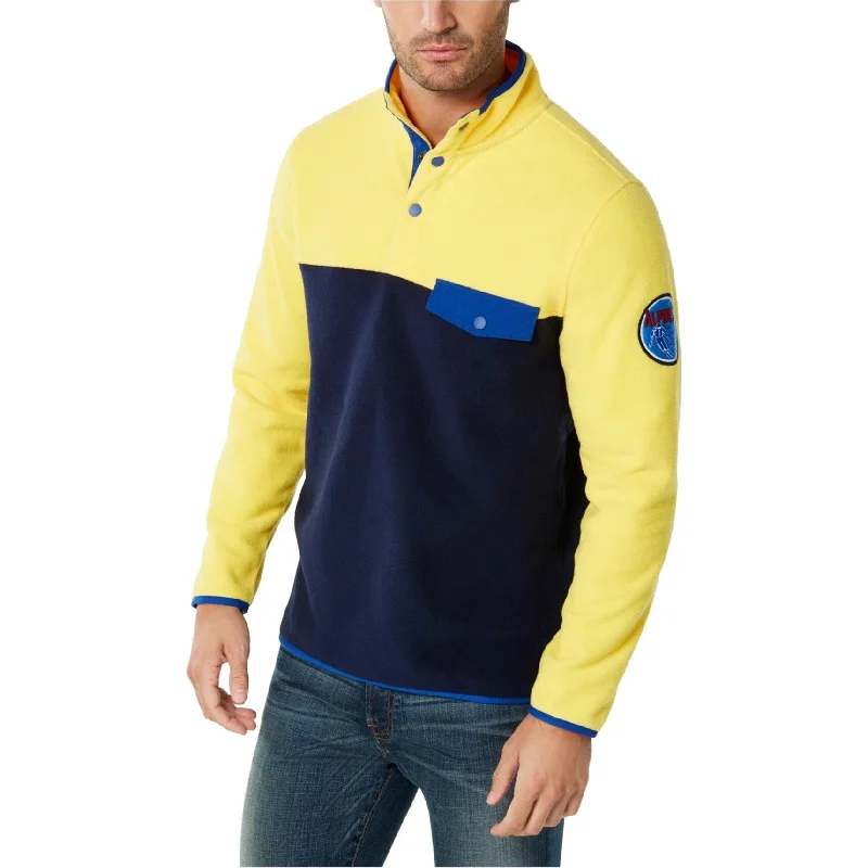 Casual Sneakers Club Room Mens Colorblocked Pullover Fleece Jacket