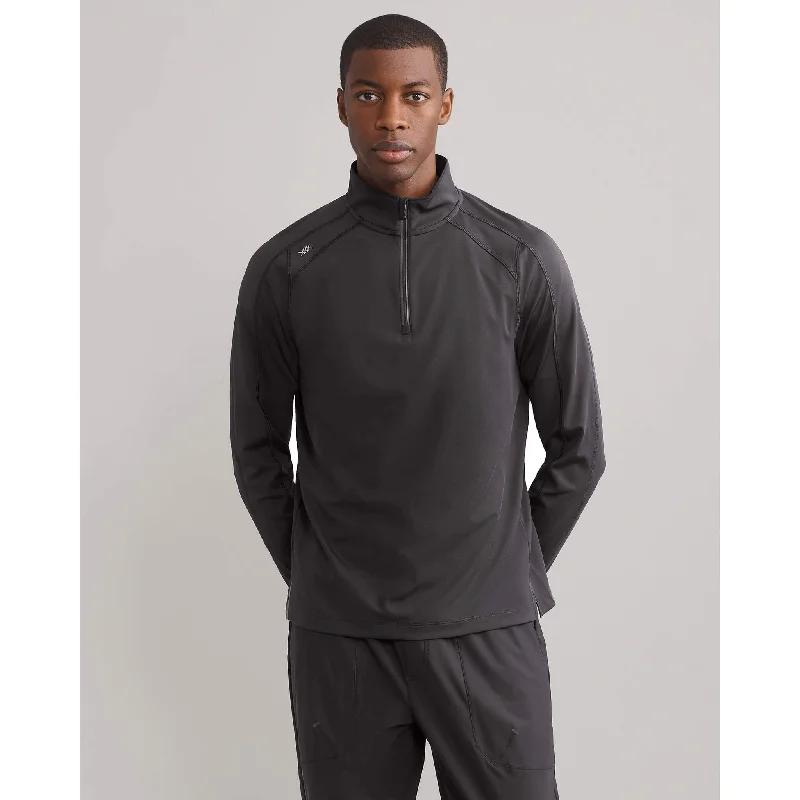 Street-Friendly Wear Rhone Men's Rise 1/4 Zip Pullover Sweater - Asphalt