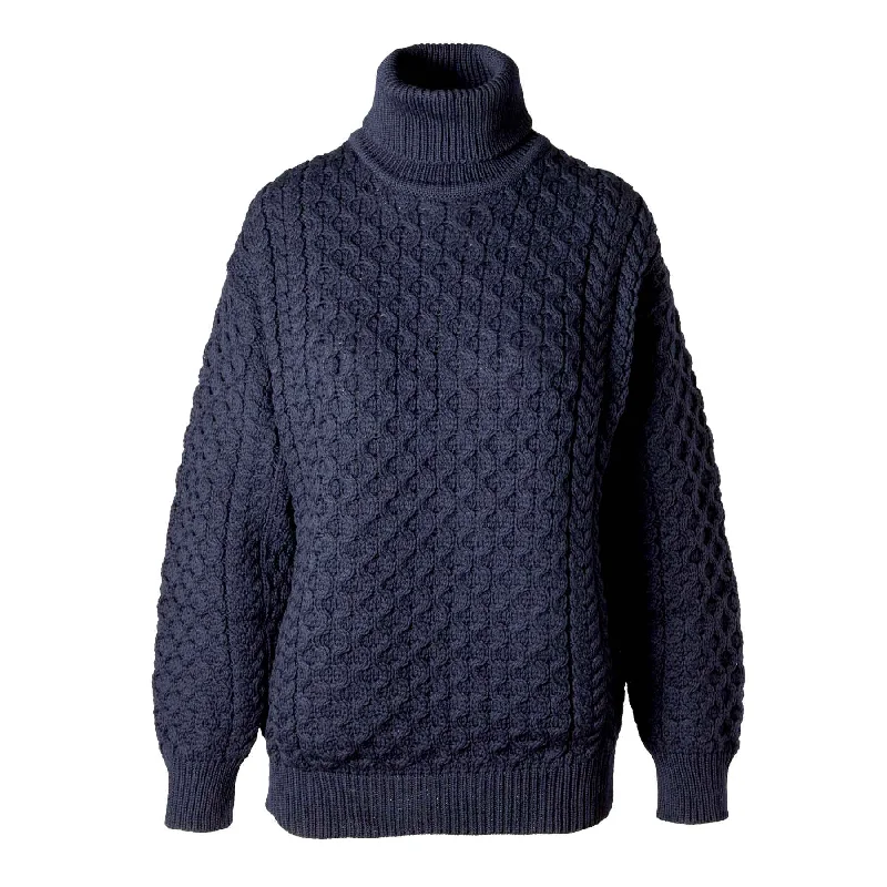 Urban Wear Carrick Unisex Turtleneck Sweater - Navy