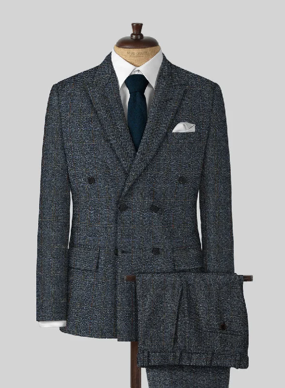 Basic Fashion Harris Tweed Country Blue Suit