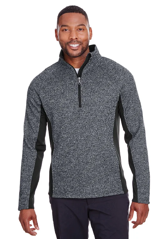 Weekend Wear Spyder Mens Constant 1/4 Zip Sweater - Heather Black