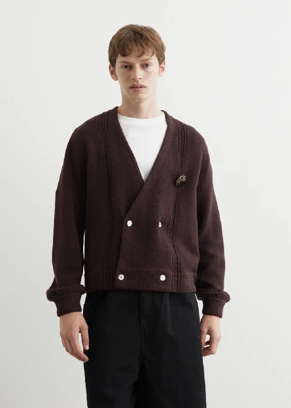 Premium Fit Double Breasted Cardigan