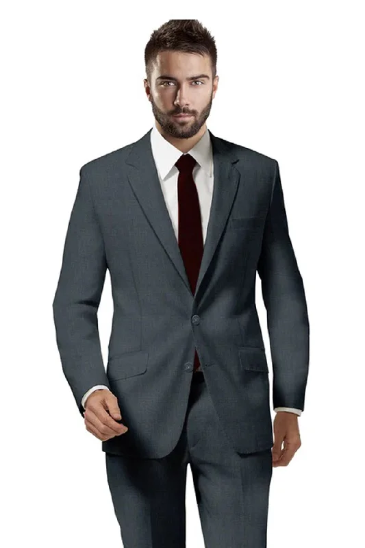 Relaxed Activewear Medium Grey Birds Eye Suit