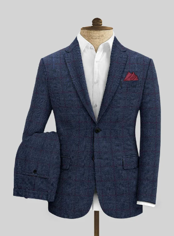 Relaxed Layers Sartori Franca Blue Check Soft Tweed Suit