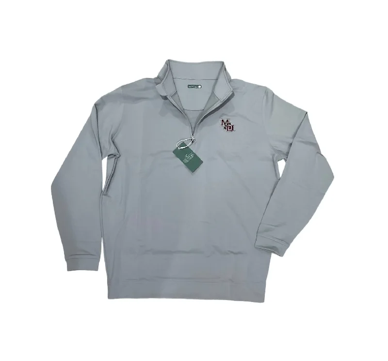 Street Casuals Men's Msu Venture Quarter Zip Top In Alloy