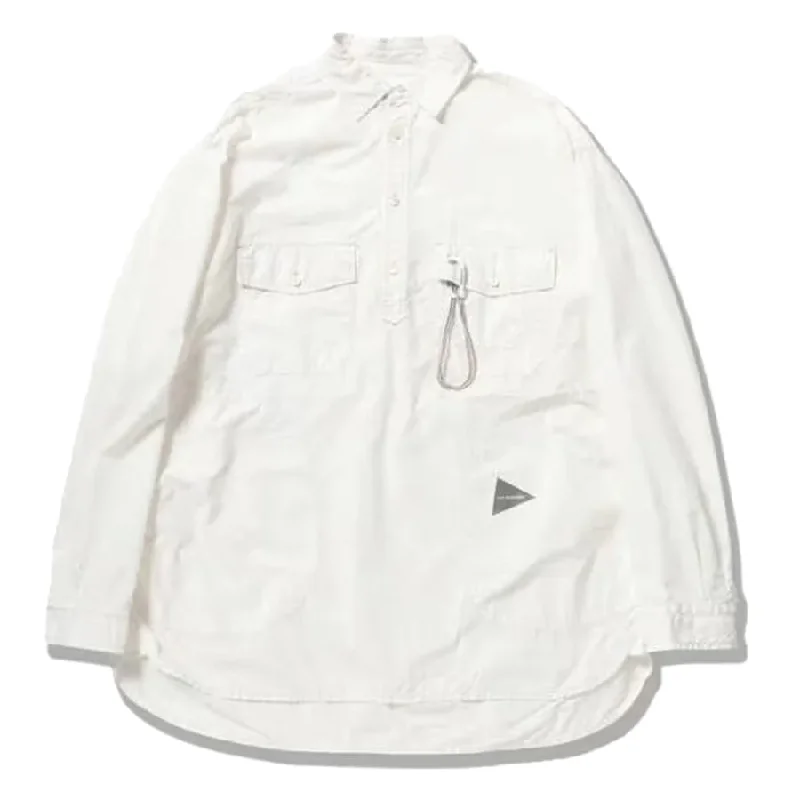 Street-Friendly Wear Cool Sweatshirts And Wander Cordura Typewriter L/S Over Shirt White