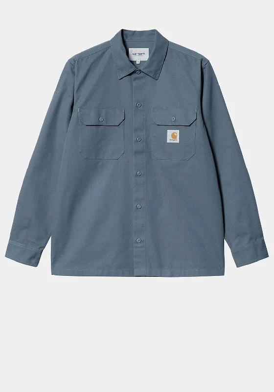 Street Fashion Classic Pieces Carhartt Master Overshirt, Storm Blue