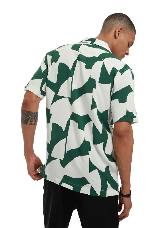 Smart Casual Wear Sporty T-shirts Abstract Print Half sleeve shirt