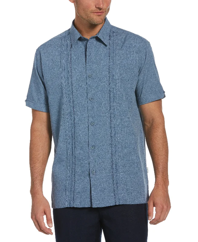 Cozy Essentials Smart Jackets Geo Embroidered Panel Shirt