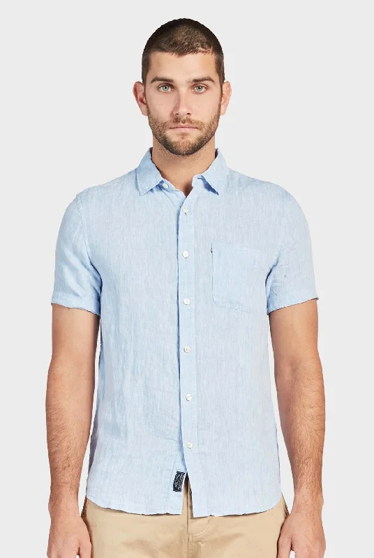 Classic Jackets Comfortable Hoodies Hampton Linen S/S Shirt