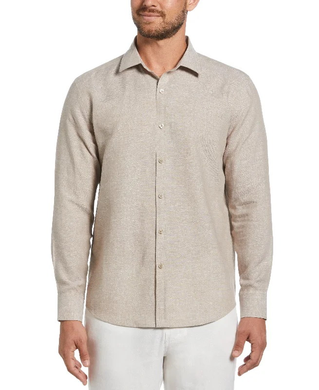 Lightweight Apparel Urban Shirts Travelselect™ Linen-Blend Long Sleeve Shirt