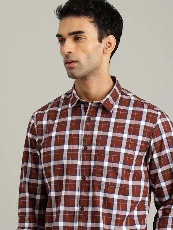Sporty Trends Comfy Shirts Men Checked Full Sleeve Cotton Shirt