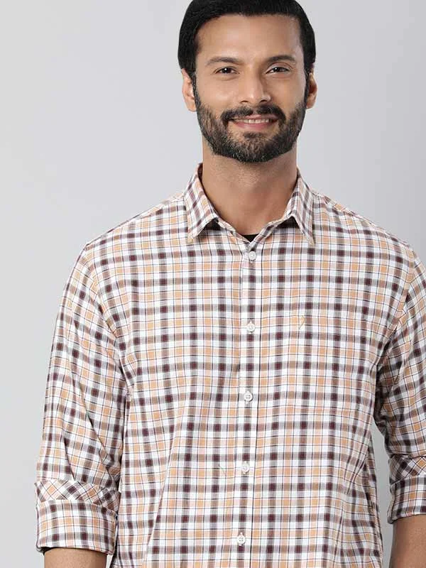 Cozy Pants Stylish Hoodies Men Checked Full Sleeve Cotton Shirt