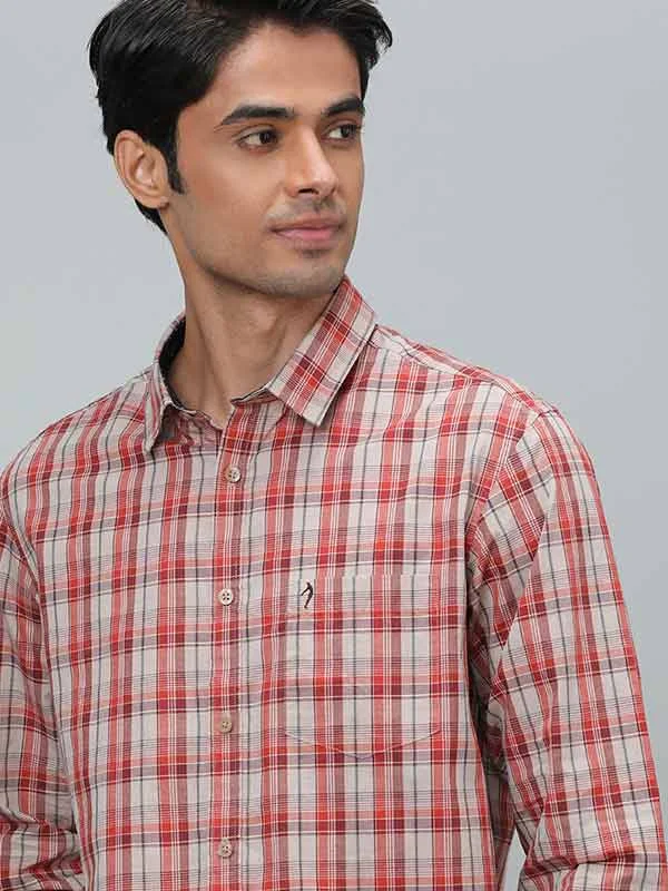Simple Comfort Comfortable Hoodies Men Checked Full Sleeve Cotton Shirt