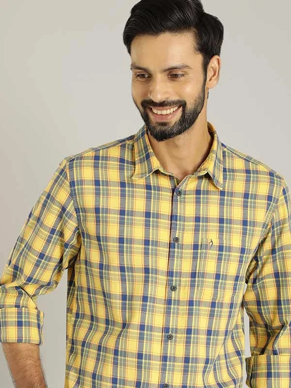 Men Checked Full Sleeve Cotton Shirt