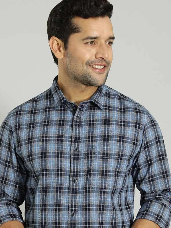 Men Checked Full Sleeve Cotton Shirt