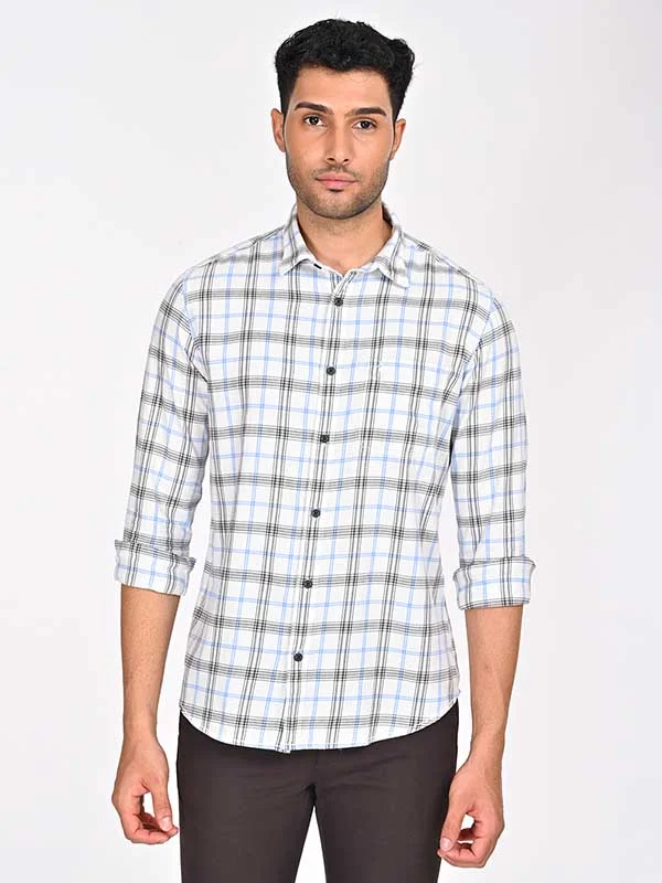 Stylish Looks Stylish Accessories Men Checked Full Sleeve Cotton Shirt