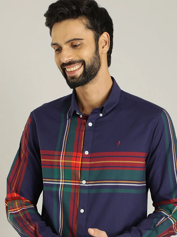 Street Casuals Basic Casuals Men Checked Full Sleeve Cotton Shirt