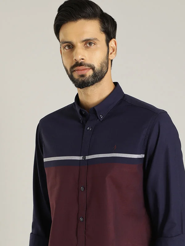Urban Gear Stylish Casuals Men Striped Full Sleeve Cotton Shirt