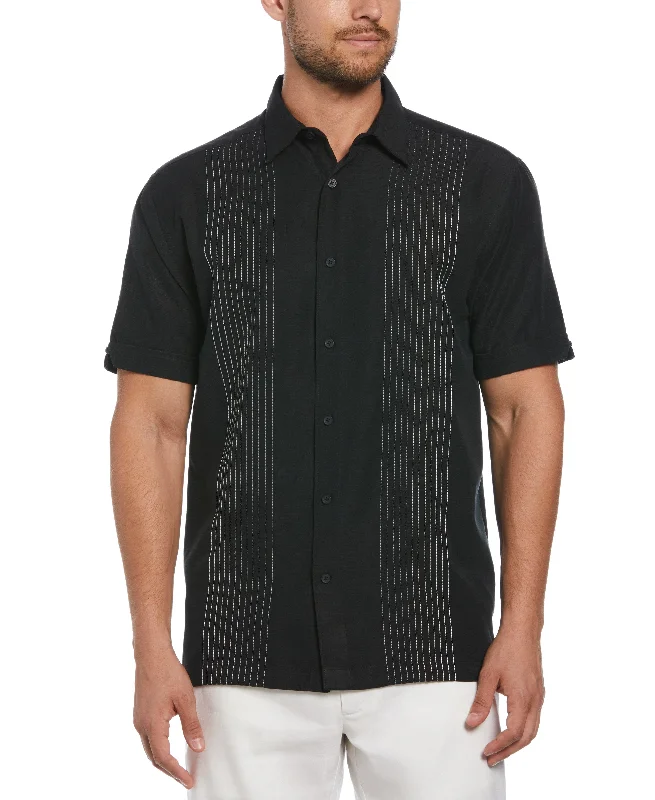 Big & Tall Ombre Embroidered Panel Shirt