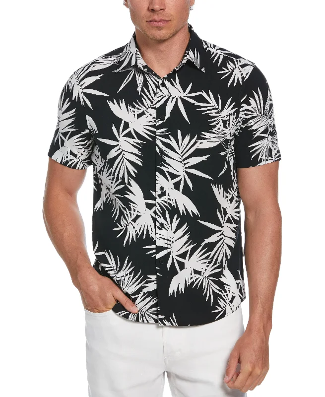 Cozy Basics Classic Footwear Palm Print Shirt