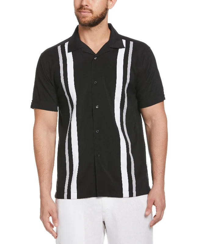 Smart Outfits Urban Accessories Camp Collar Retro Panel Shirt