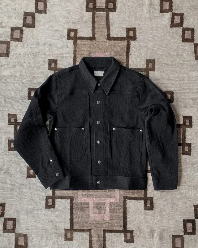 Everyday Apparel Fashion Sweaters Bedford Cord Ranch Jacket - Black