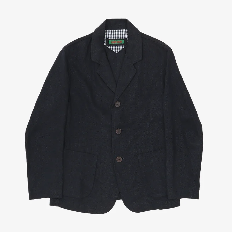 Smart Casual Wear Simple Shirts Linen Jak Pat Jacket