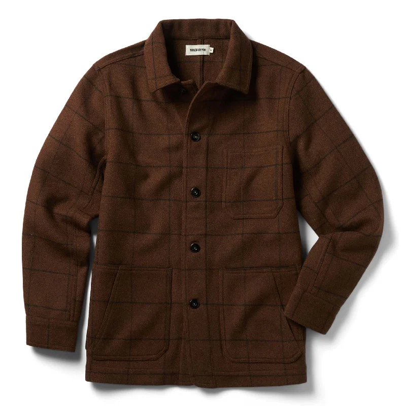 Outdoor Gear Active Tops The Ojai Jacket in Ginger Check Wool