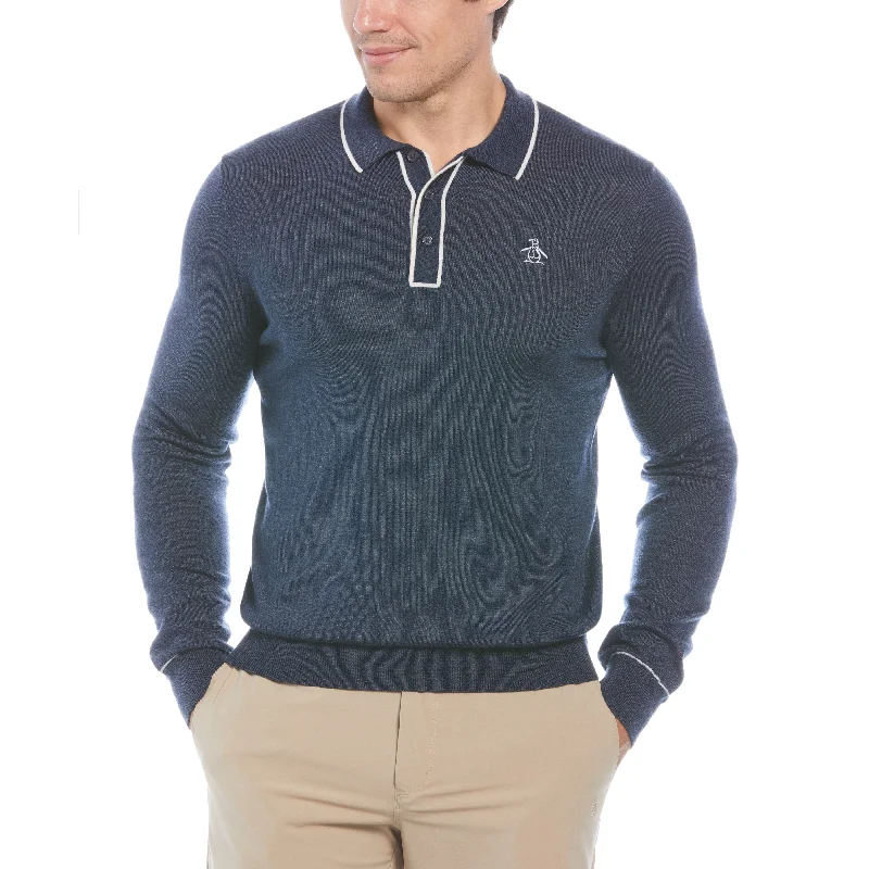 Everyday Comfort Classic Pants The  Earl™ Merino Wool Blend Golf Sweater
