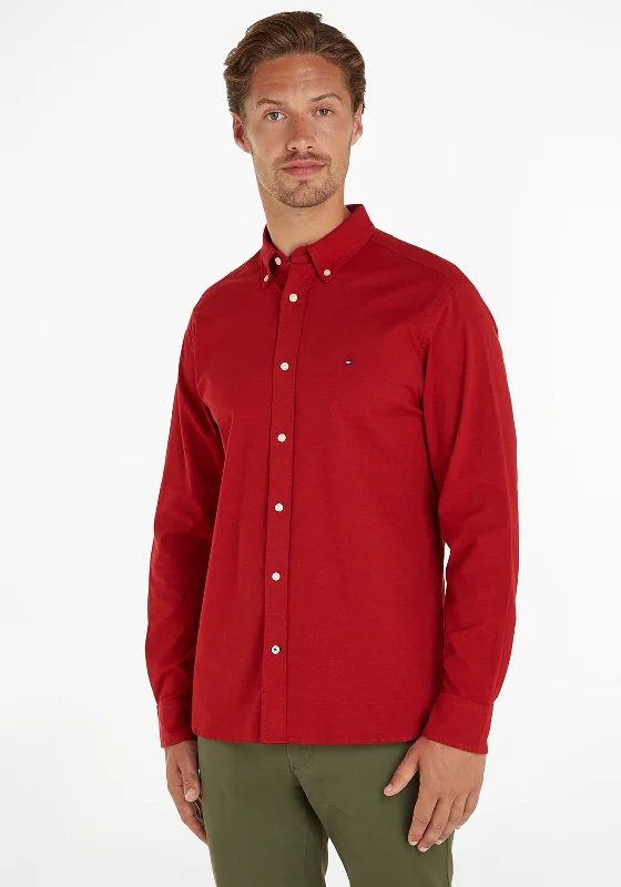 Soft Materials Trendy Footwear Tommy Hilfiger 1985 Flex Oxford Shirt, Rouge