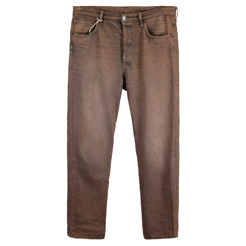 Acne Studios Vintage Jeans in Brown Cotton