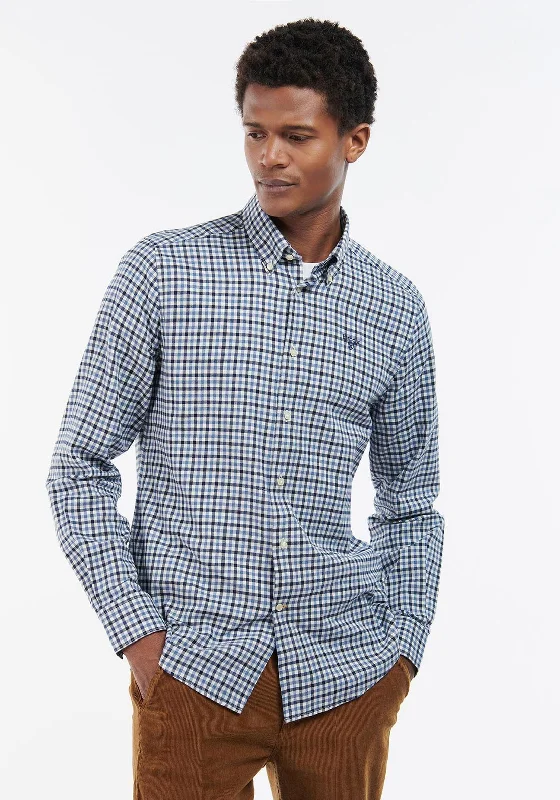 Urban Gear Casual Shorts Barbour Mens Finkle Tailored Shirt, Navy & Blue