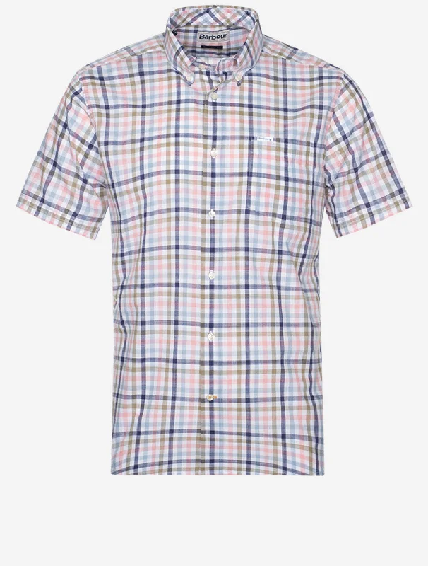 Relaxed Casuals Sporty Looks Kinson Short Sleeve Tailored Shirt Pink