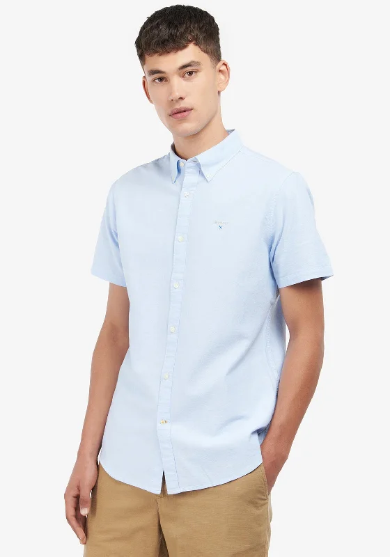 Outdoor Clothing Athletic Tops Barbour Men’s Oxtown Short Sleeve Tailored Shirt, Sky Outdoor Clothing Athletic Tops Barbour Men’s Oxtown Short Sleeve Tailored Shirt, Sky