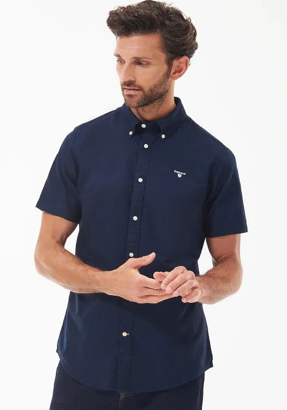 Warm Essentials Smart Accessories Barbour Men’s Oxtown Short Sleeve Tailored Shirt, Navy Warm Essentials Smart Accessories Barbour Men’s Oxtown Short Sleeve Tailored Shirt, Navy