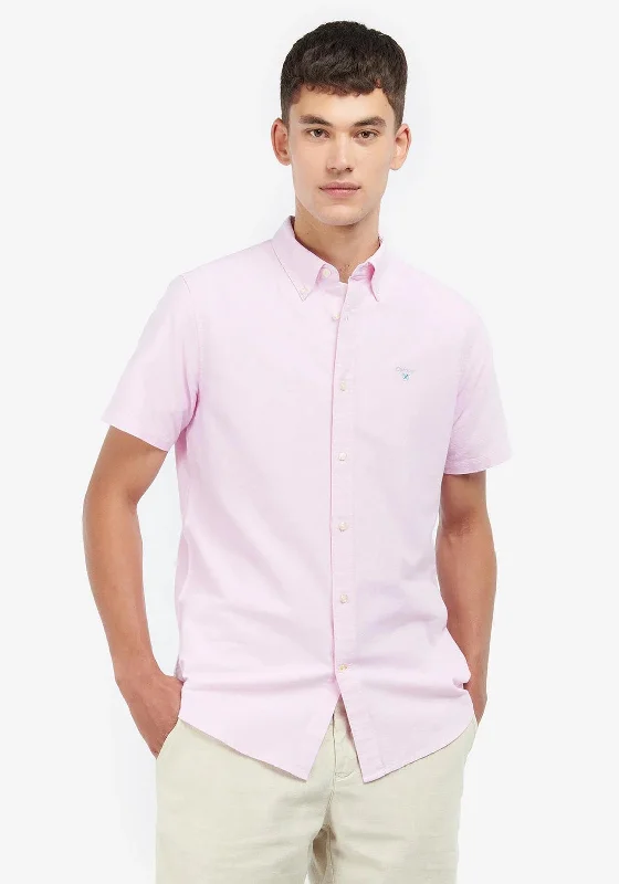 Soft Materials Casual Looks Barbour Oxtown Short Sleeve Tailored Shirt, Pink