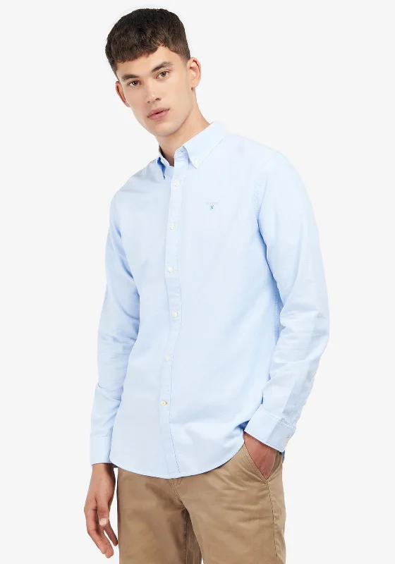 Simple Outfits Casual Jackets Barbour Men’s Oxtown Tailored Shirt, Sky