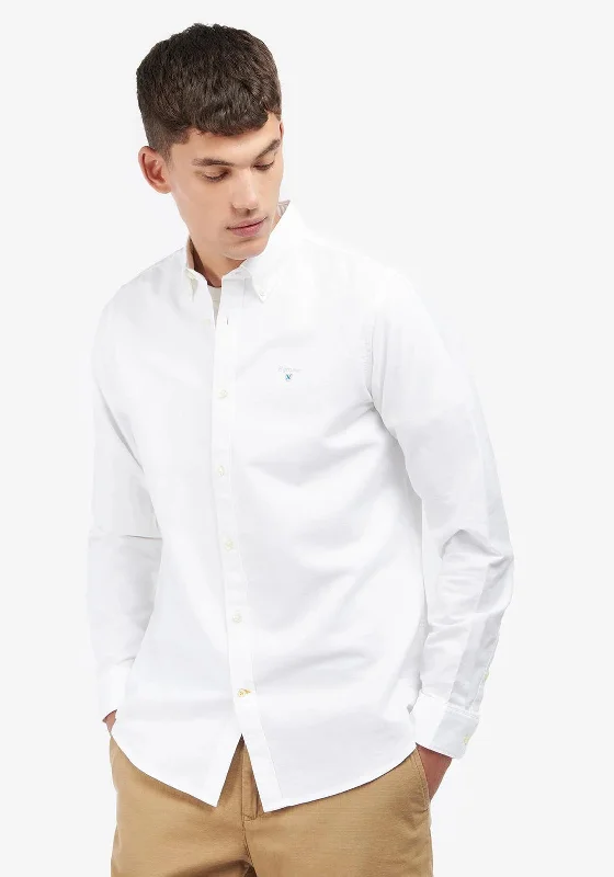 Everyday Jackets Trendy Sweatshirts Barbour Mens Oxtown Tailored Shirt, White