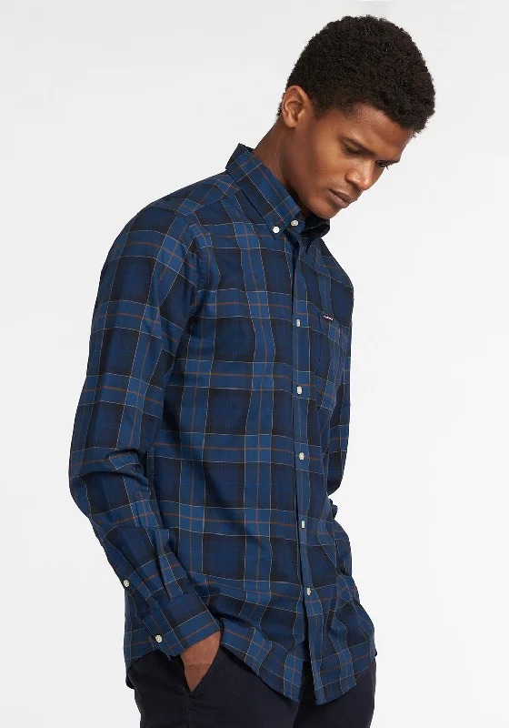 Everyday Comfort Functional Tops Barbour Mens Wethram Tartan Tailored Shirt, Midnight Tartan Everyday Comfort Functional Tops Barbour Mens Wethram Tartan Tailored Shirt, Midnight Tartan